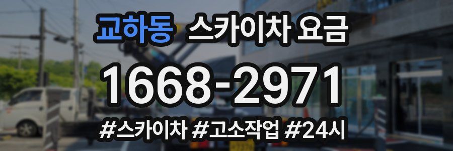 교하동 스카이차 요금