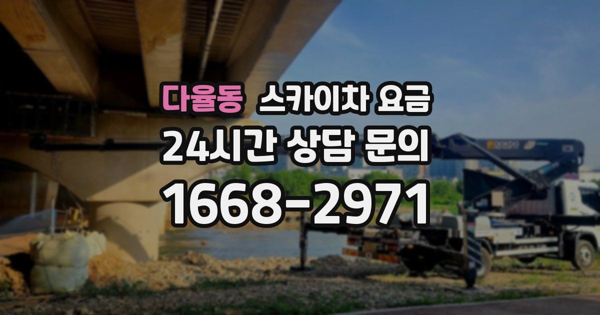 다율동 스카이차 요금