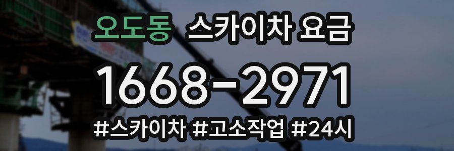 오도동 스카이차 요금