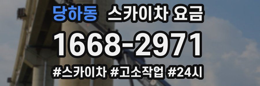 당하동 스카이차 요금