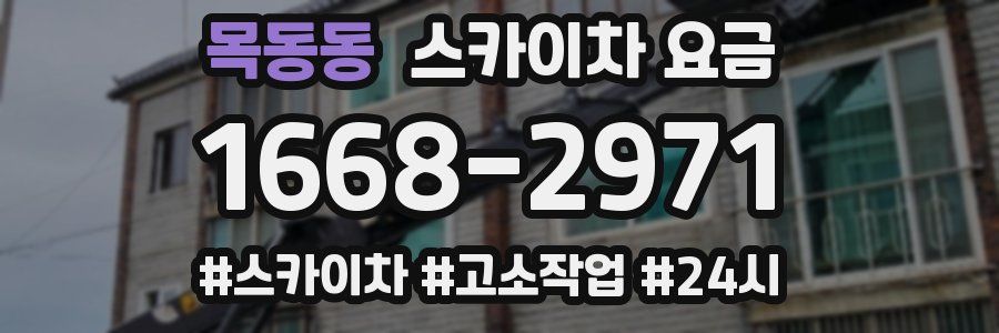 목동동 스카이차 요금