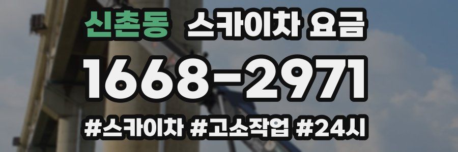 신촌동 스카이차 요금