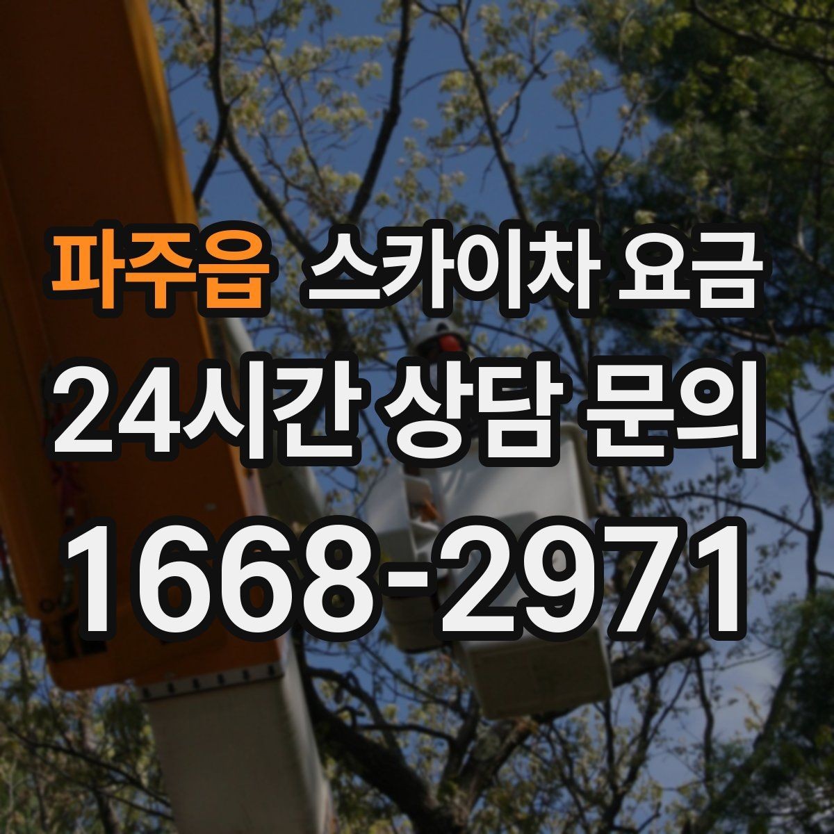 파주읍 스카이차 요금 급한 작업일수록 정보가 정확해야 합니다