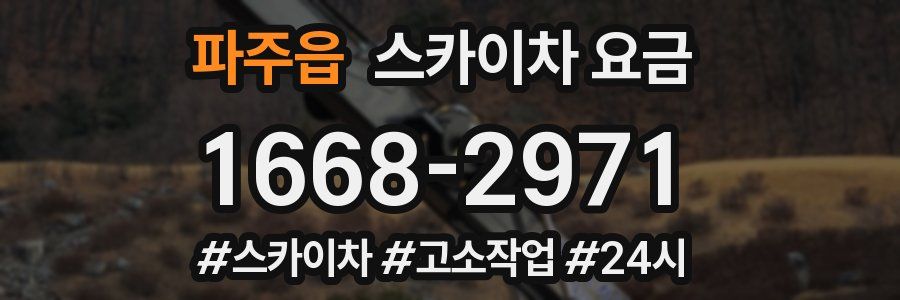 파주읍 스카이차 요금