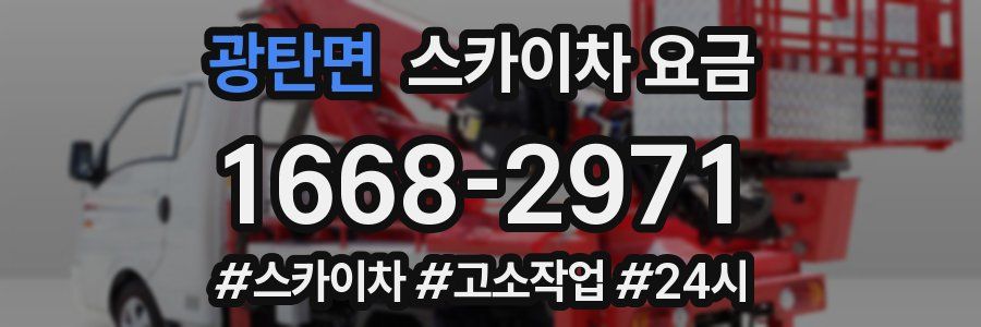 광탄면 스카이차 요금