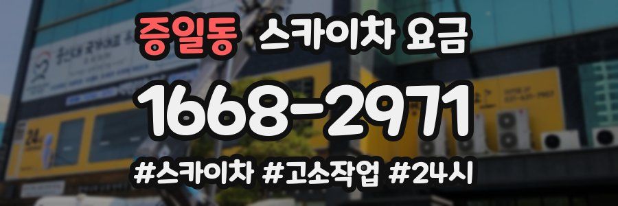 증일동 스카이차 요금