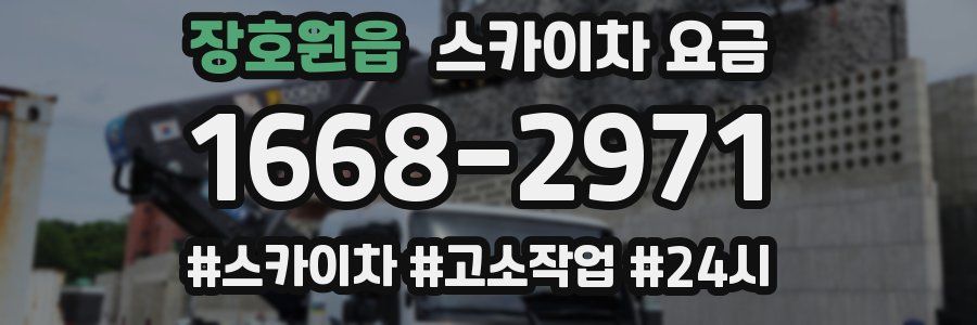 장호원읍 스카이차 요금