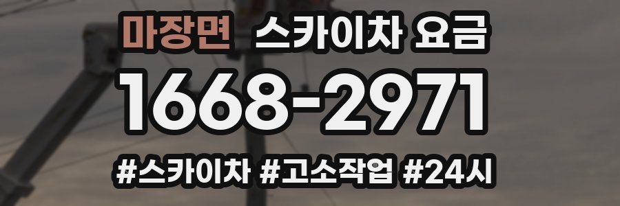 마장면 스카이차 요금