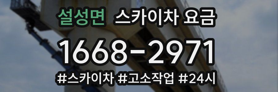 설성면 스카이차 요금