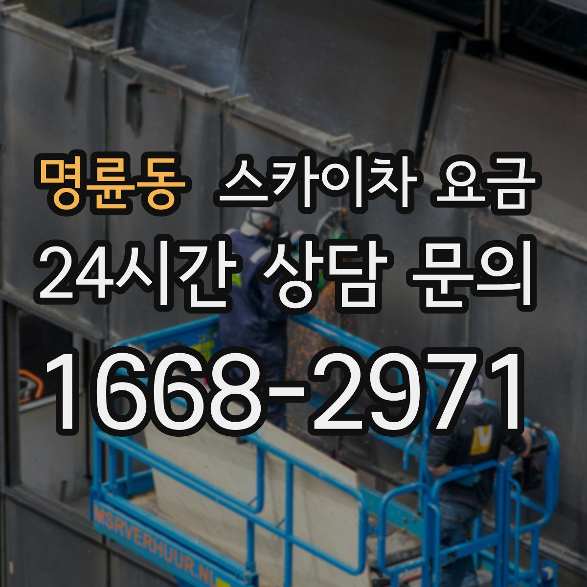 명륜동 스카이차 요금