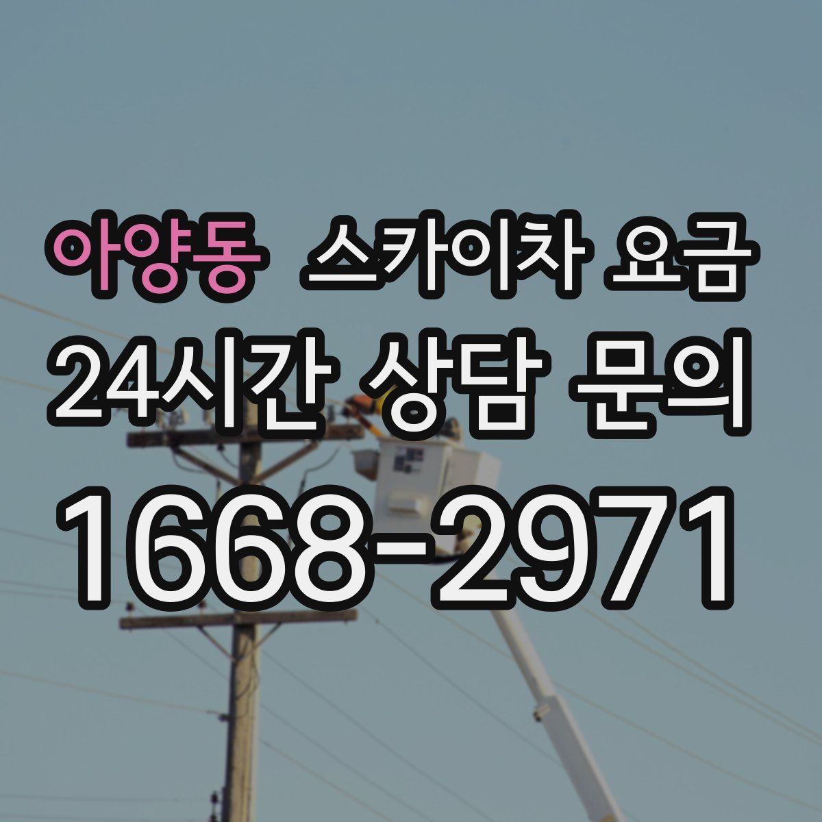 아양동 스카이차 요금