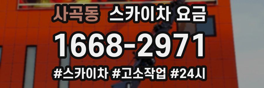 사곡동 스카이차 요금
