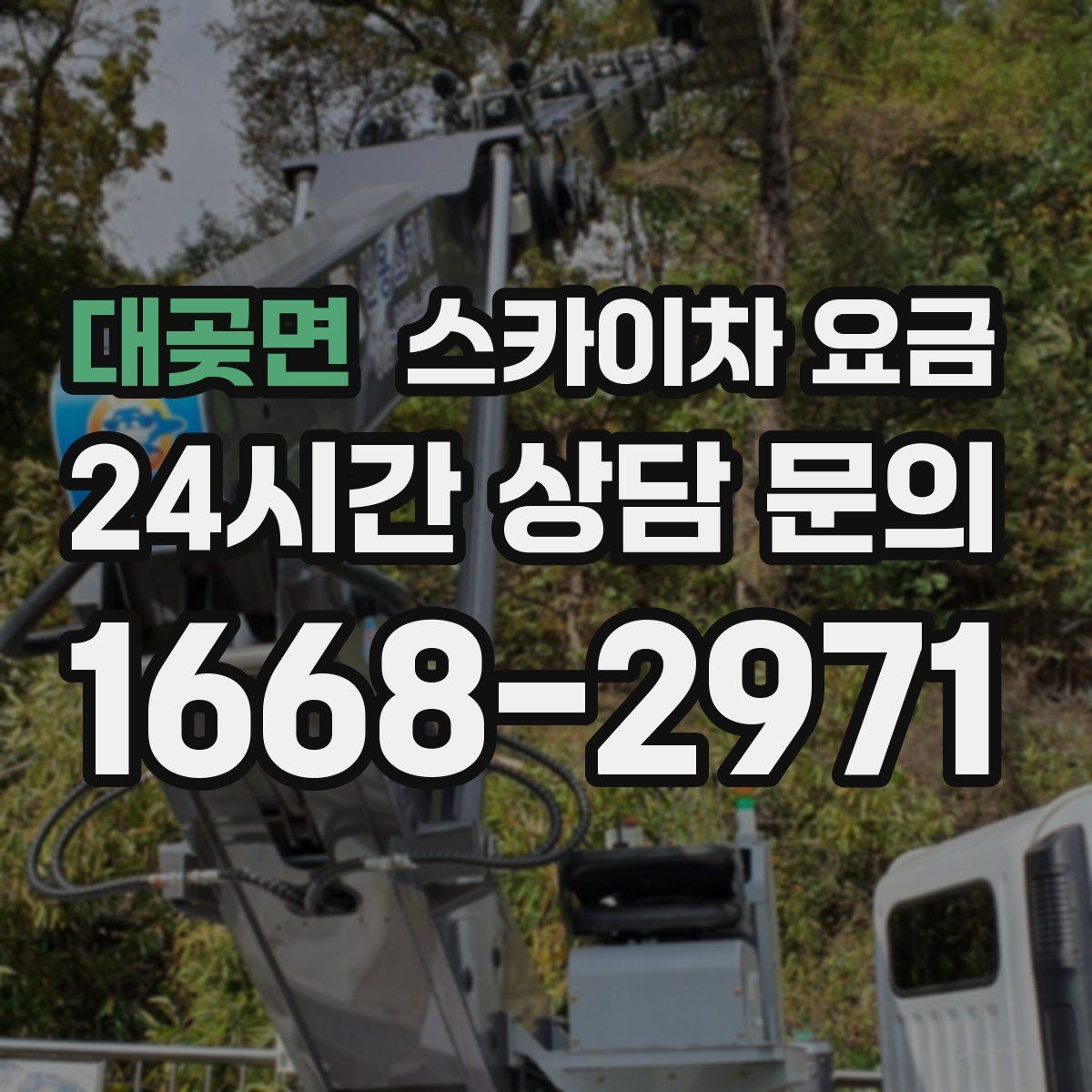 대곶면 스카이차 요금 통신선 처짐 정리는 구간 수가 중요합니다