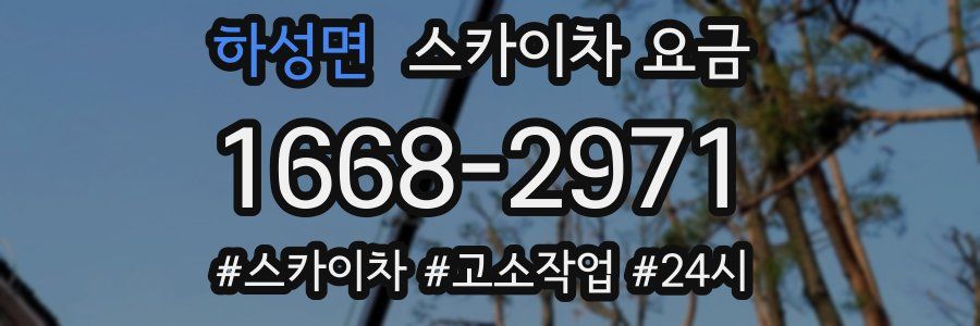 하성면 스카이차 요금