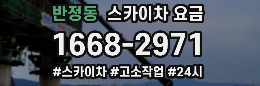 반정동 스카이차 요금