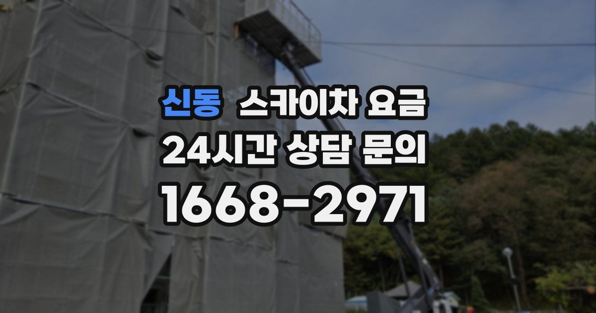 신동 스카이차 요금