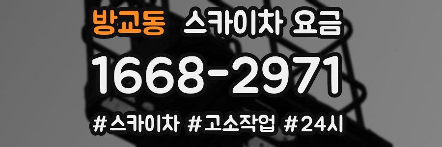 방교동 스카이차 요금