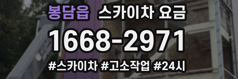 봉담읍 스카이차 요금