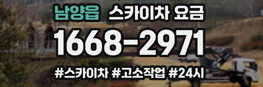 남양읍 스카이차 요금