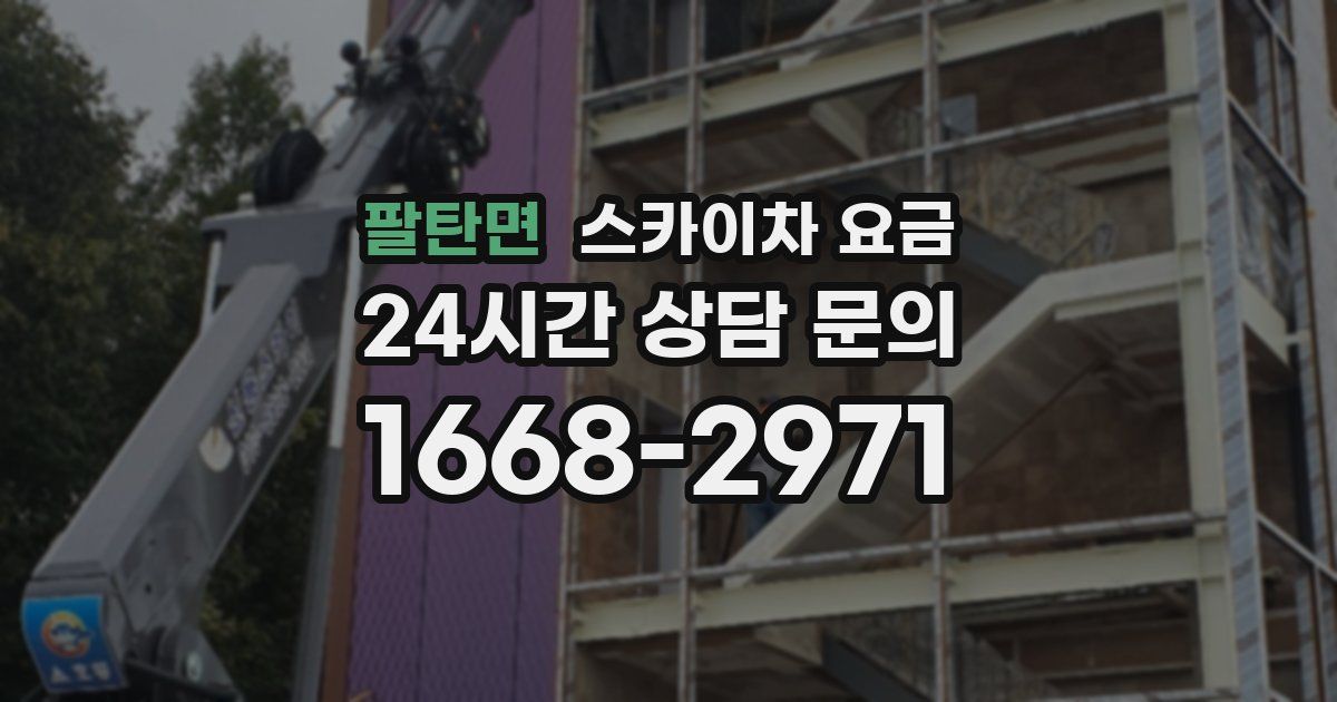 팔탄면 스카이차 요금