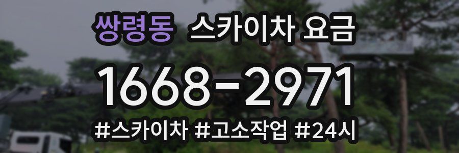 쌍령동 스카이차 요금