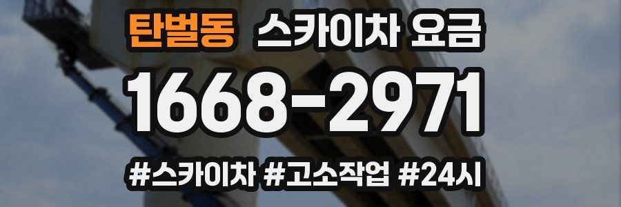 탄벌동 스카이차 요금