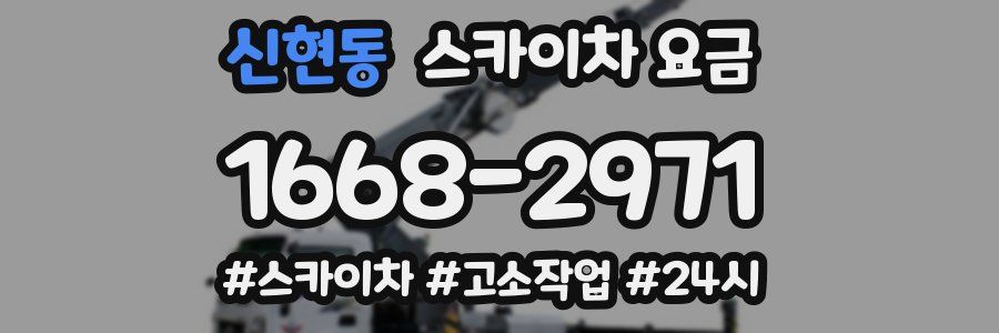 신현동 스카이차 요금