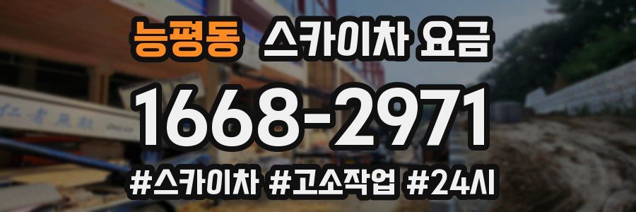 능평동 스카이차 요금