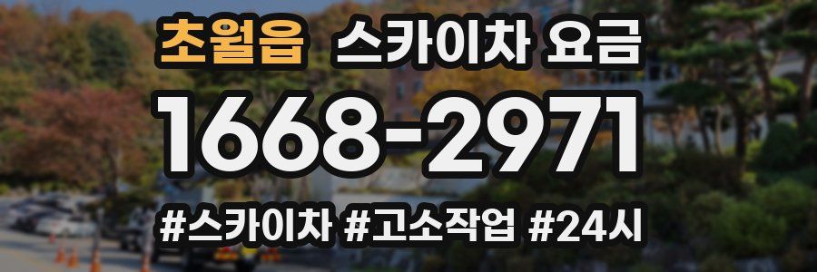 초월읍 스카이차 요금