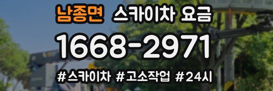 남종면 스카이차 요금