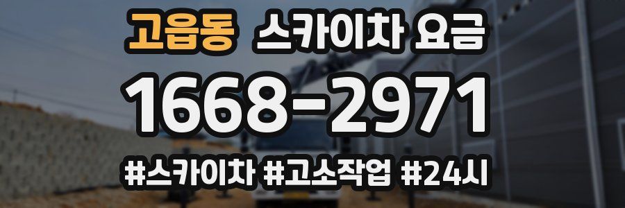 고읍동 스카이차 요금