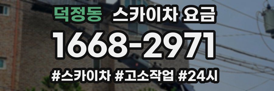 덕정동 스카이차 요금
