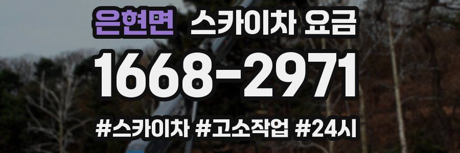 은현면 스카이차 요금