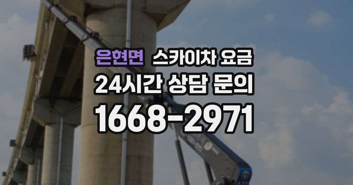 은현면 스카이차 요금