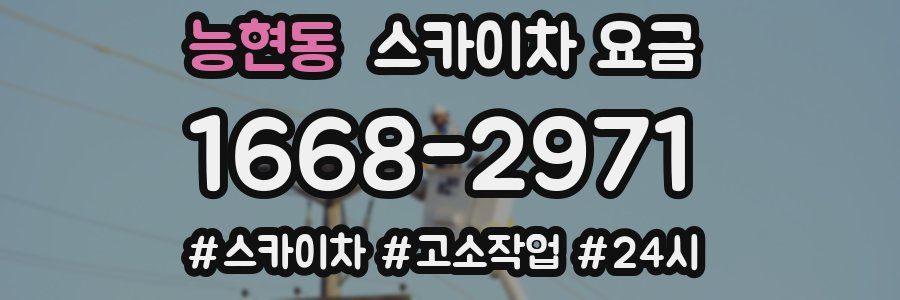 능현동 스카이차 요금