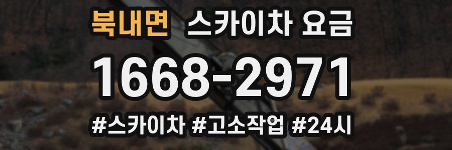 북내면 스카이차 요금