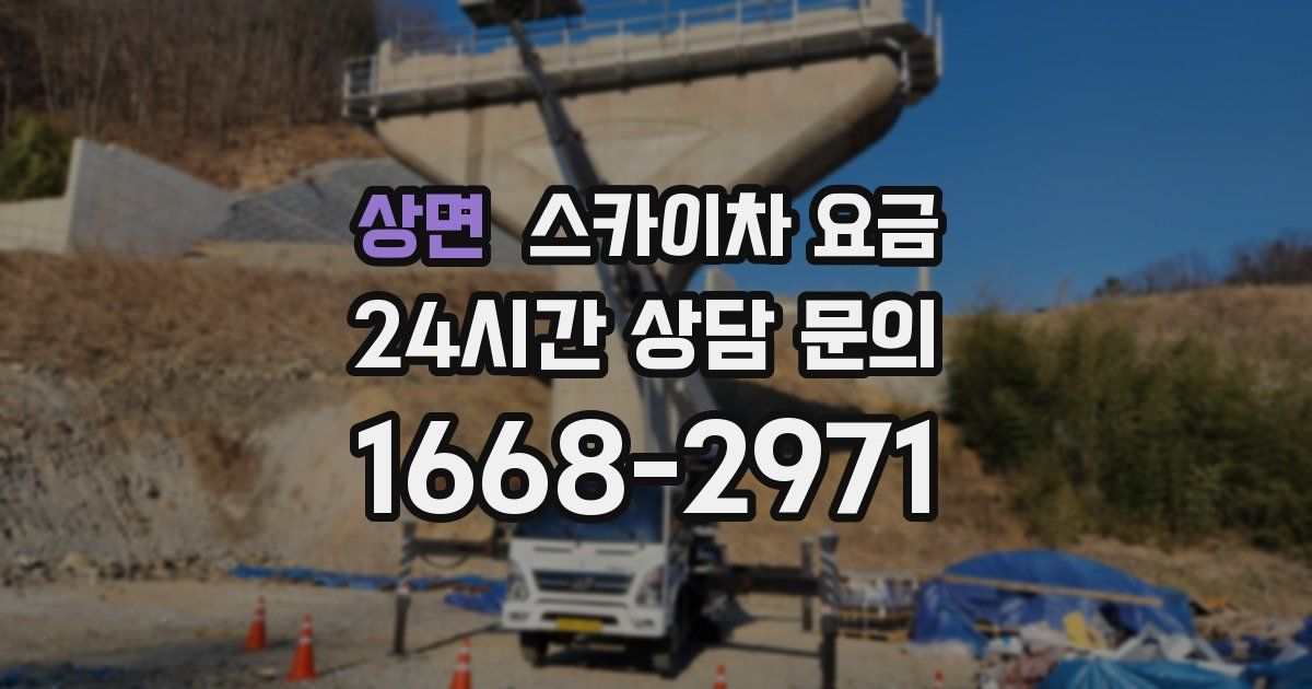 상면 스카이차 요금