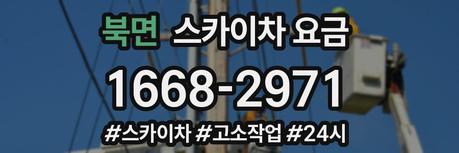 북면 스카이차 요금