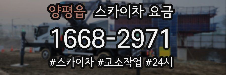 양평읍 스카이차 요금