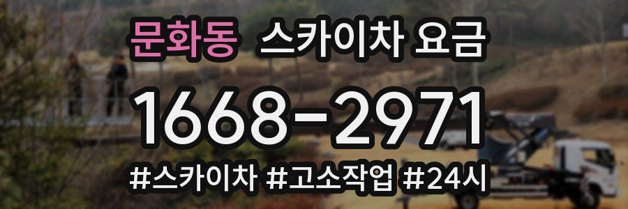 문화동 스카이차 요금