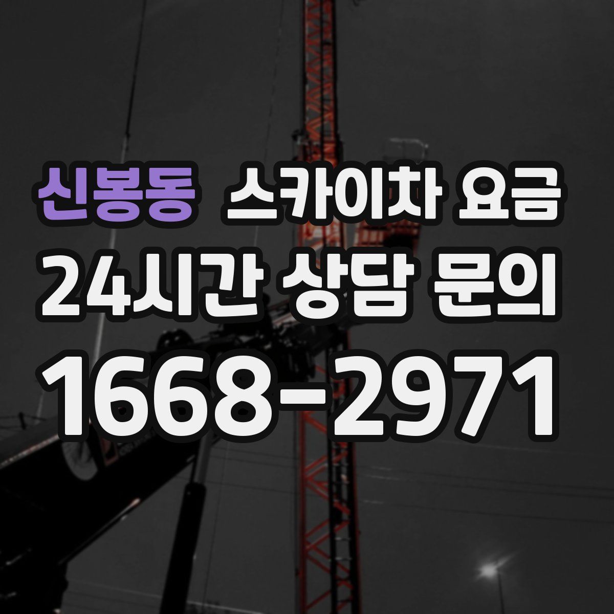 신봉동 스카이차 요금