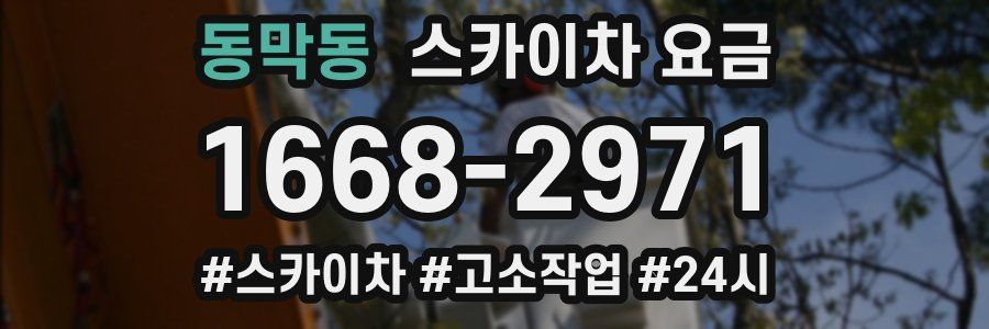 동막동 스카이차 요금