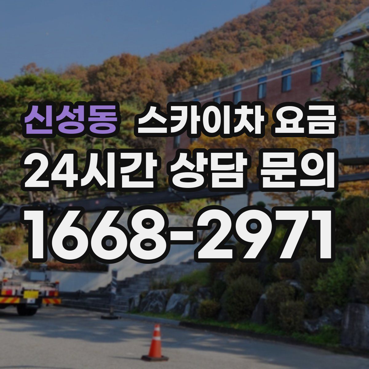 신성동 스카이차 요금