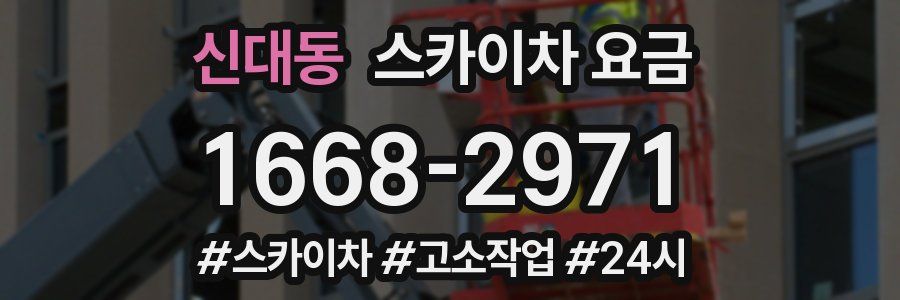 신대동 스카이차 요금