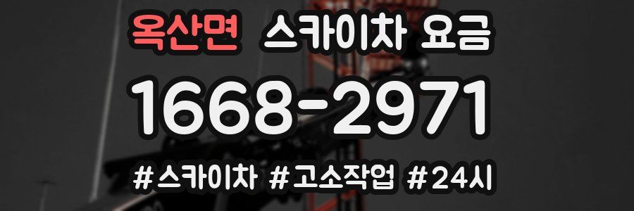 옥산면 스카이차 요금