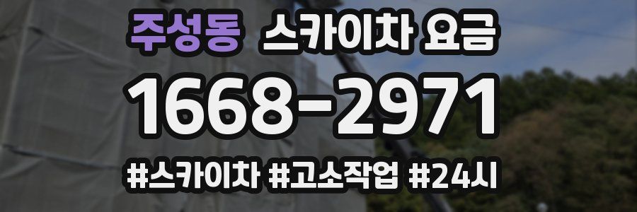 주성동 스카이차 요금