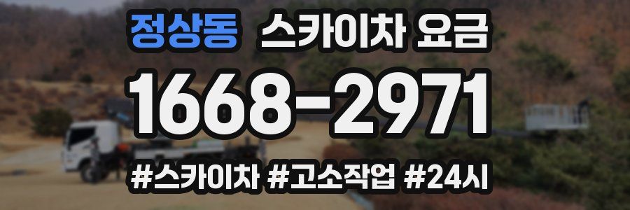 정상동 스카이차 요금