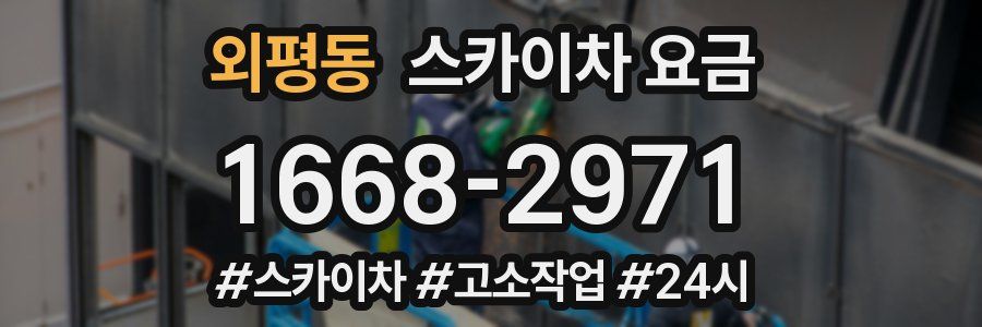 외평동 스카이차 요금