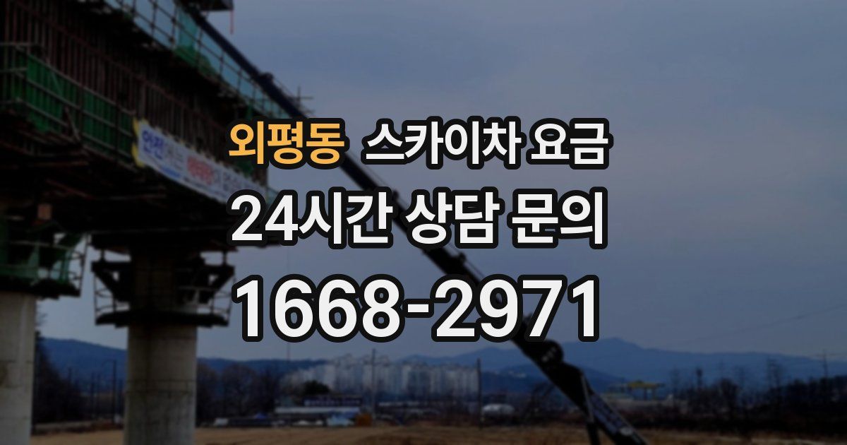 외평동 스카이차 요금