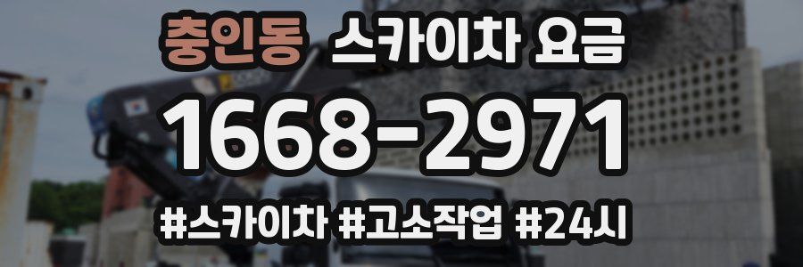 충인동 스카이차 요금